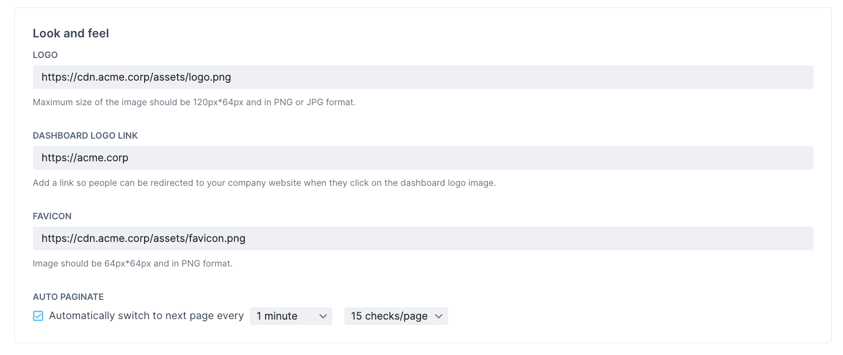 config public monitoring dashboard 2